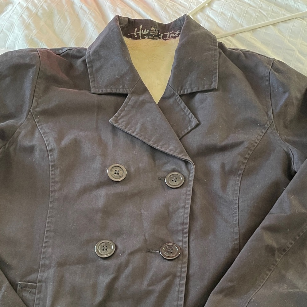 Hurley International Women's Black Peacoat XL - Picture 3 of 7